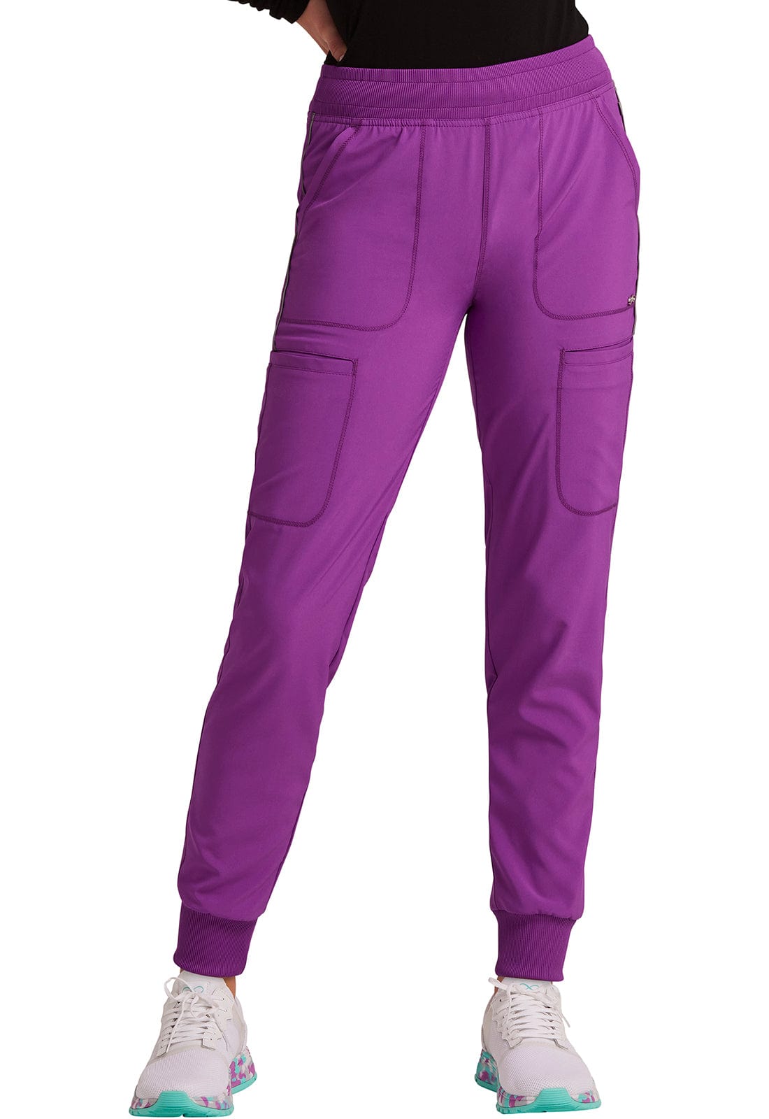 Infinity Mid Rise Jogger Bright Violet CK080A – Beauty & Spa Uniforms NZ
