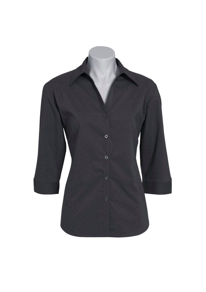 Biz Collection Biz Corporate Charcoal / 6 Biz Corporate Women's Metro 3/4 Sleeve Shirt LB7300