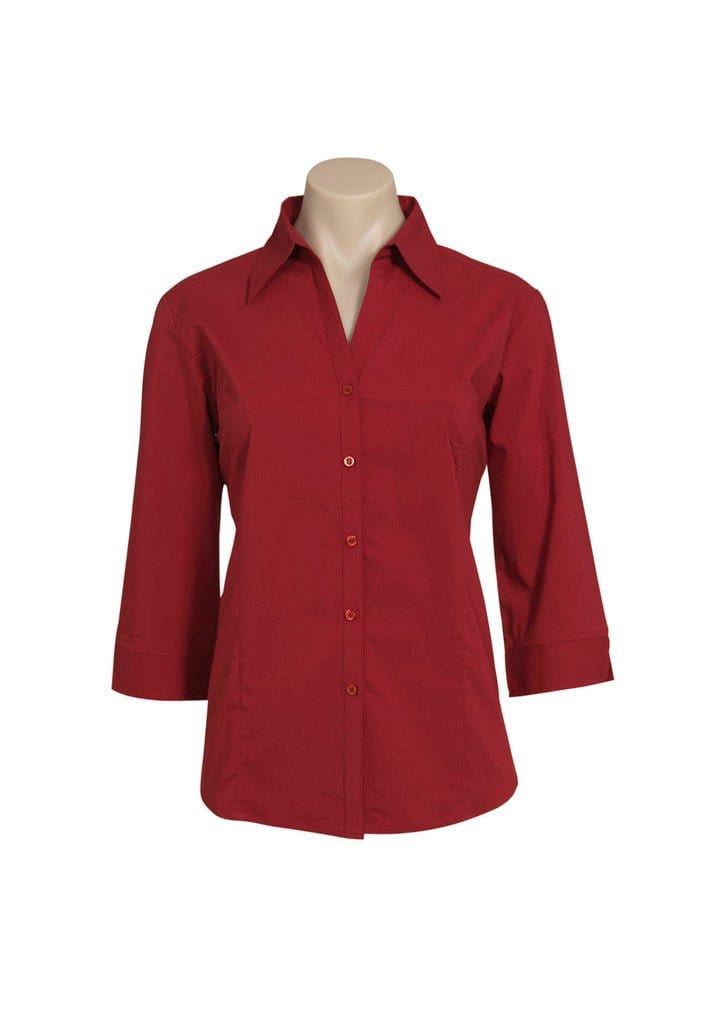 Biz Collection Biz Corporate Cherry / 6 Biz Corporate Women's Metro 3/4 Sleeve Shirt LB7300