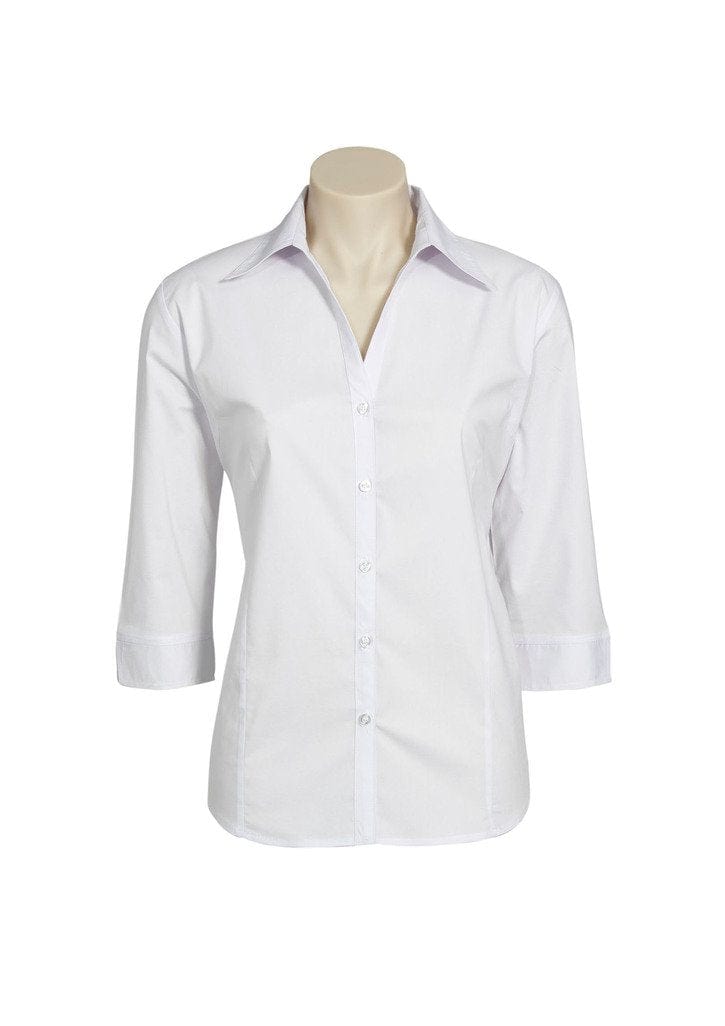 Biz Collection Biz Corporate White / 6 Biz Corporate Women's Metro 3/4 Sleeve Shirt LB7300