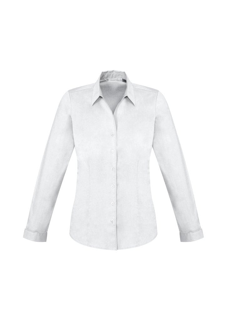 Biz Collection Biz Care White / 6 Biz Corporate Women's Monaco Long Sleeve Shirt S770LL
