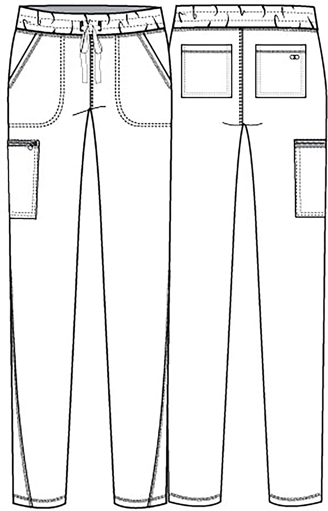 Cherokee Allura Allura Tall Mid Rise Tapered Leg Drawstring Scrub Pant CKA184T