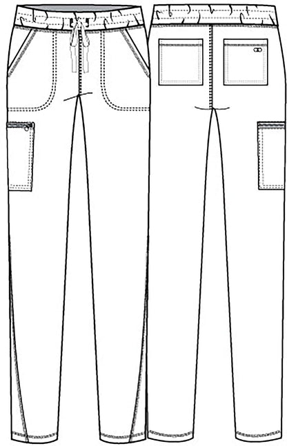 Cherokee Allura Allura Tall Mid Rise Tapered Leg Drawstring Scrub Pant CKA184T