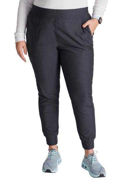 Cherokee Form by Cherokee Pewter / XXS Cherokee Form Mid Rise Tapered Leg Drawstring Pant CK092