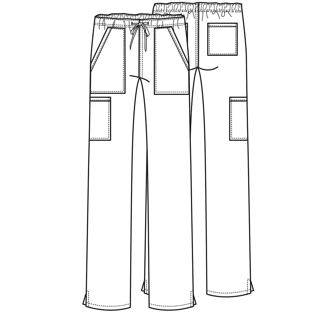 Cherokee Workwear WW Professionals WW Professionals Mid Rise Straight Leg Drawstring Pant WW160