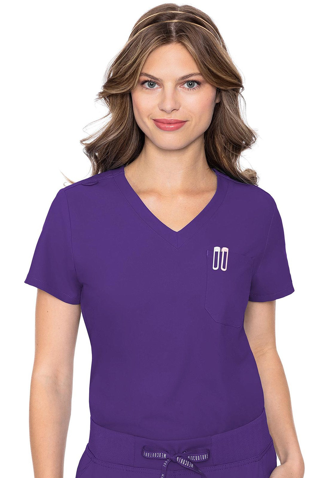 Med Couture MC Insight Grape / 2XL MC Insight  One Pocket Tuck-In Top MC2432