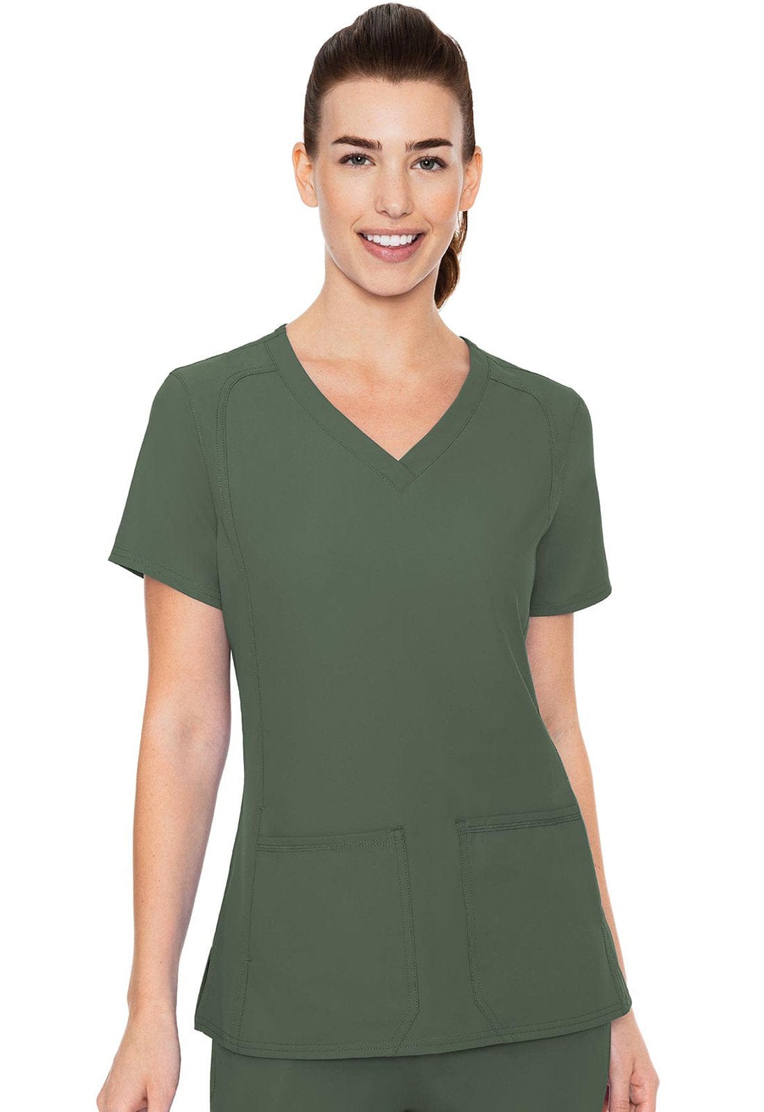 Med Couture MC Insight Olive / 2XL MC Insight  Side Pocket Top MC2468