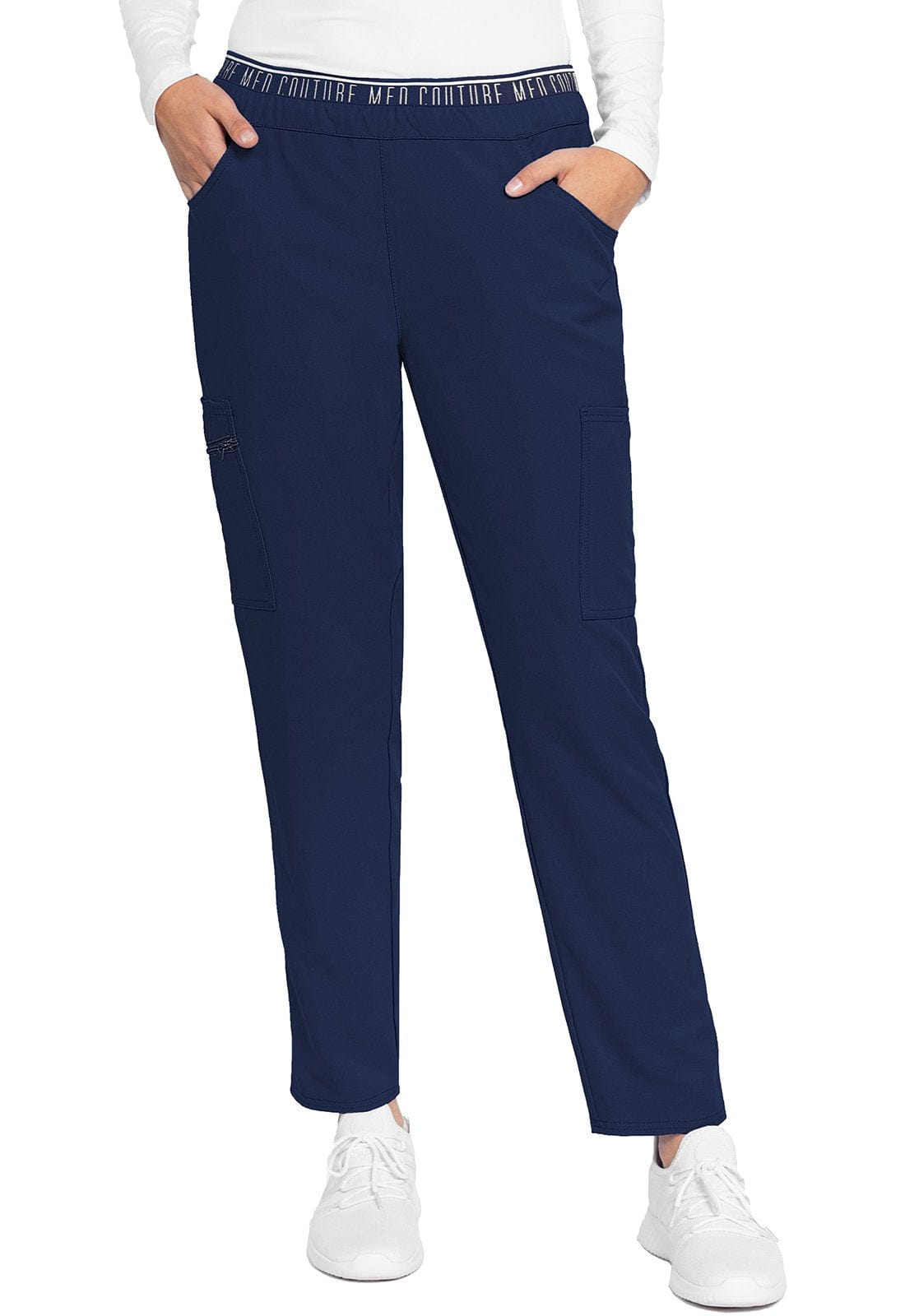 Med Couture MC Insight Navy / M MC Insight Tall Mid-rise Tapered Leg Pull-on Scrub Pant MC009T