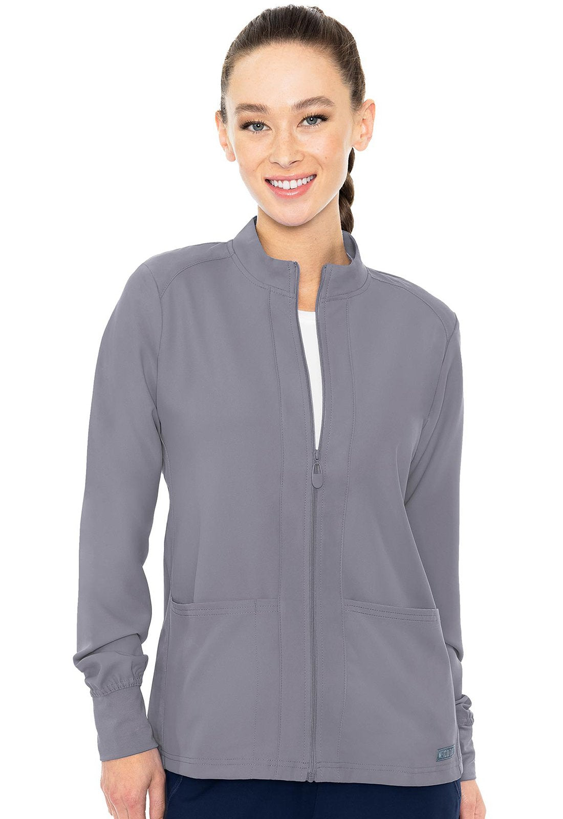 Med Couture MC Insight Cloud / 3XL MC Insight  Zip Front Warm-Up With Shoulder Yokes MC2660