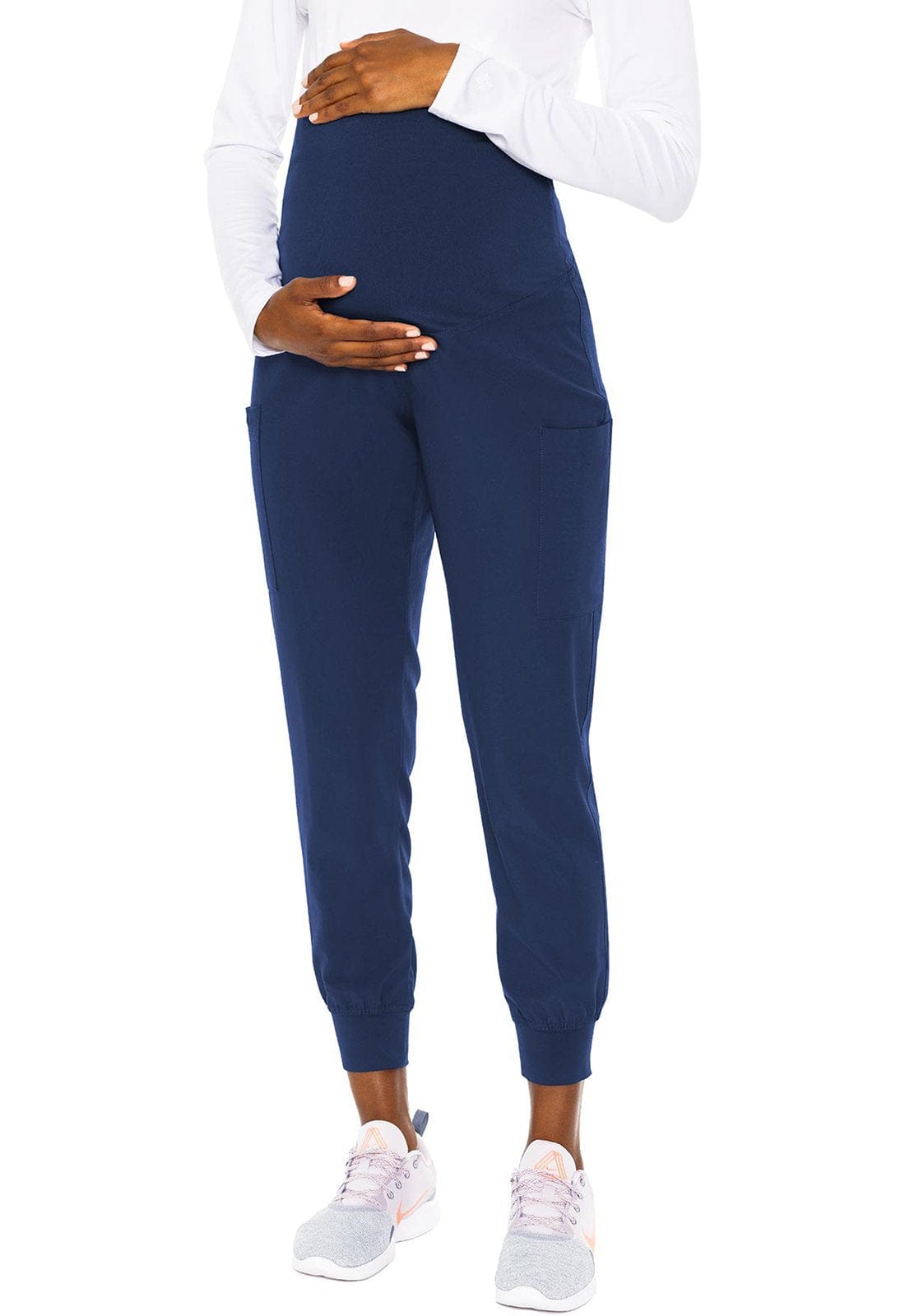 Med Couture MC Touch Navy / M MC Touch Petite Maternity Jogger MC029P